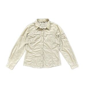 Columbia Titanium Omni Dry‎ Long Sleeve Outdoors Women's Beige Shirt Size M